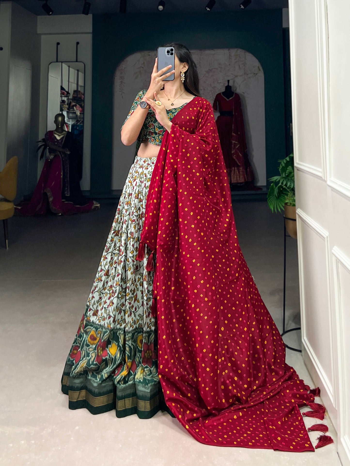 Amazing Green Color Party Wear Lehenga Choli