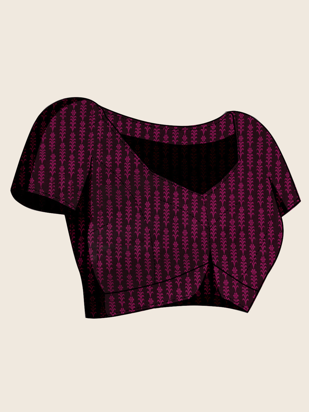Magenta Soft Silk Saree with Zari Weaving & Designer Blouse – Wedding & Party Wear