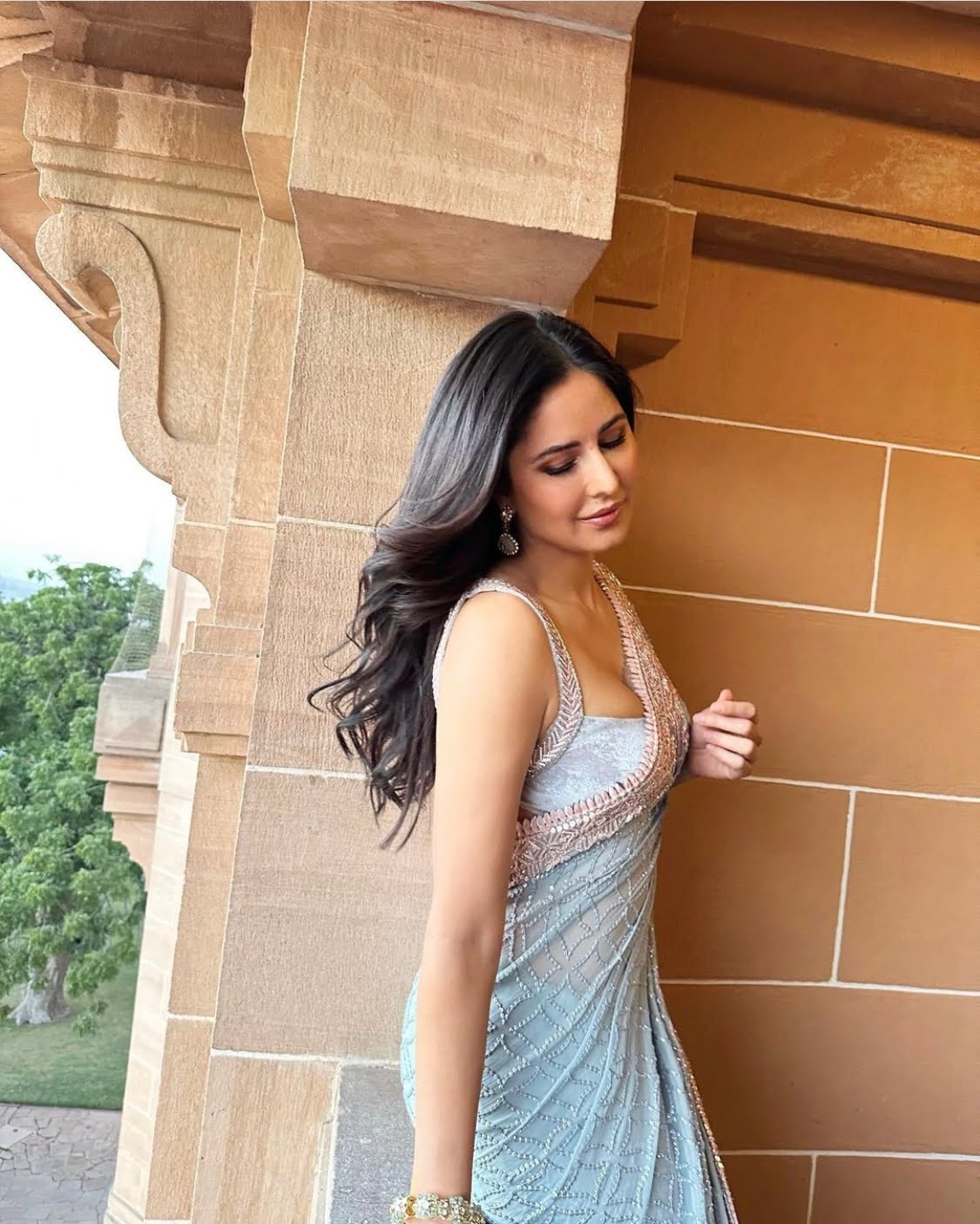 Party Wear Amazing Bollywood Sky blue Color Saree