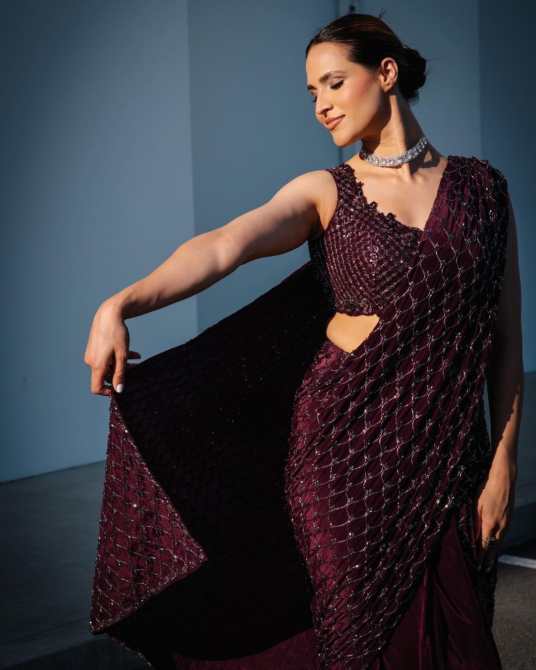 Women Purple Heavy Kasturi Silk saree