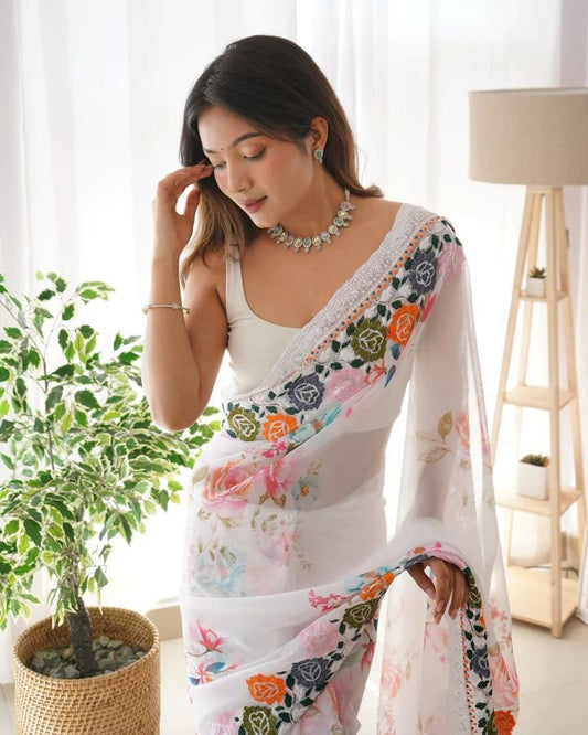 Trending Georgette Digital Print Saree