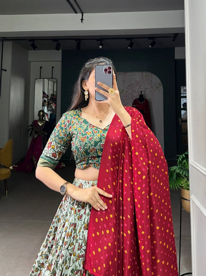 Amazing Green Color Party Wear Lehenga Choli