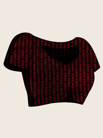 Maroon Soft Silk Saree with Zari Weaving & Designer Blouse – Wedding & Party Wear