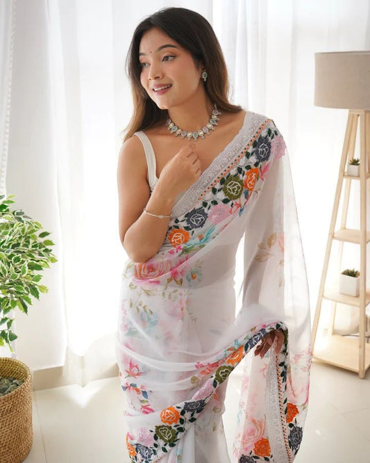 Trending Georgette Digital Print Saree