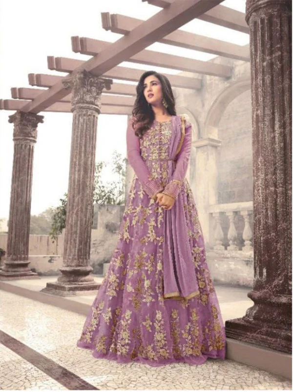 Purple Georgette Party Wear Anarkali Gown at Rs 749 in Surat | ID:  2852926730897
