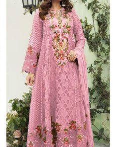 Amazing Women Georgette Party Wear Salwar Suit (Pink)
